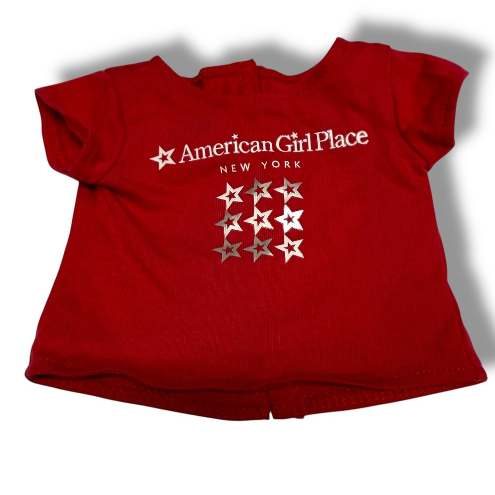 American Girl Place New York Red Star Graphic Doll T-Shirt‎ for 18 Inch Dolls